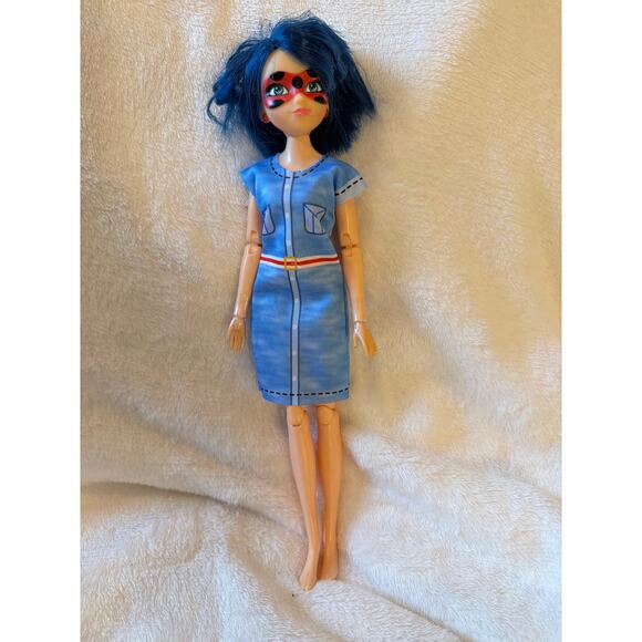Zagtoon Other - 2020 Zagtoon Miraculous Ladybug Marinette Fashion Doll Blue Hair Red Mask